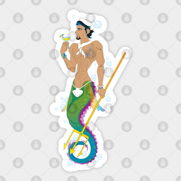 Seahorse Sailor Sticker by The Cuban Witch